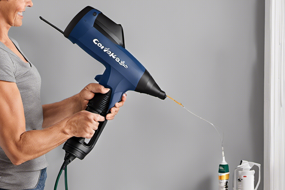 An image capturing the effortless painting experience with a cordless paint sprayer