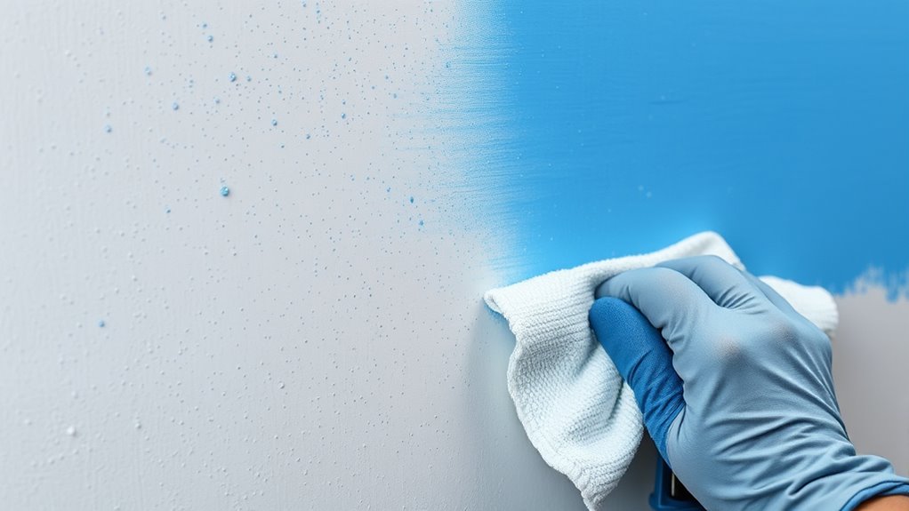 act quickly minimize overspray
