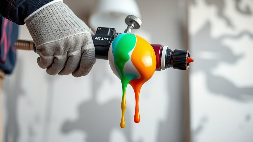 avoid overfilling spray container