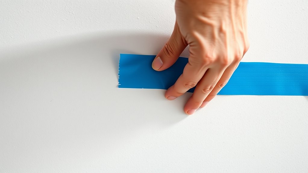 careful tape edge sealing