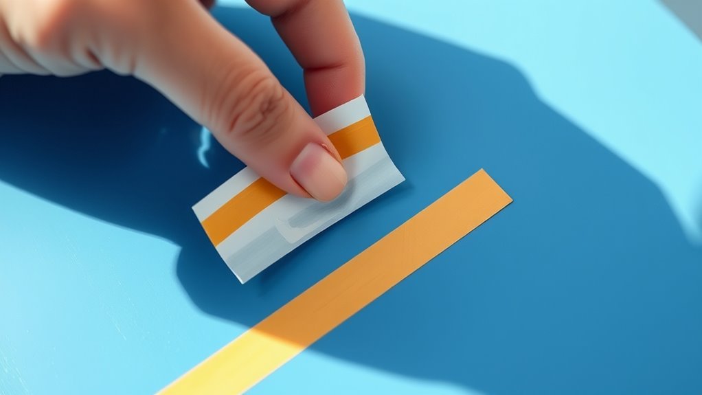careful tape removal technique