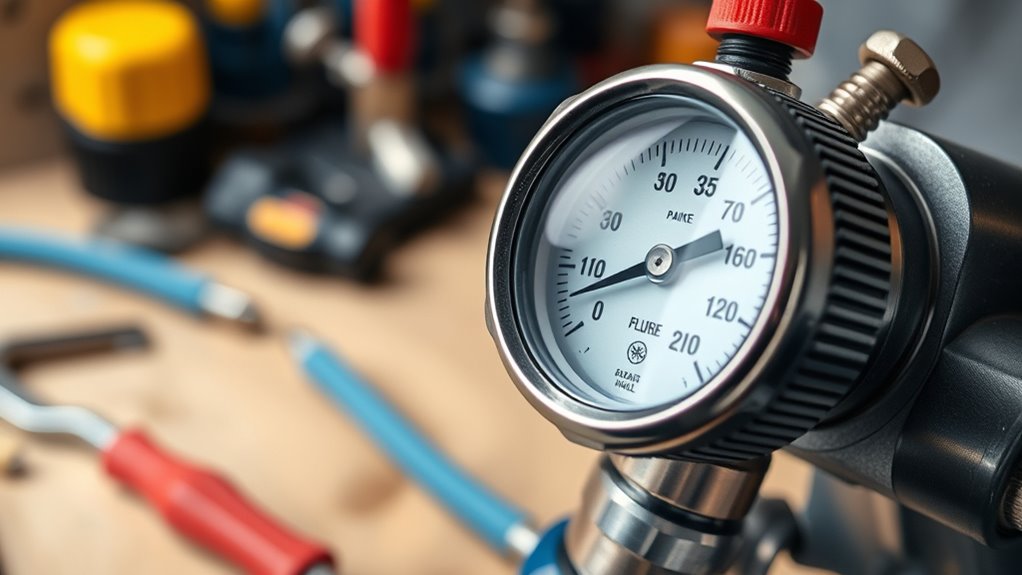 check pressure and valves