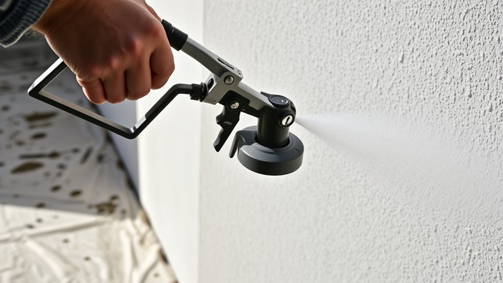 choose appropriate spray equipment