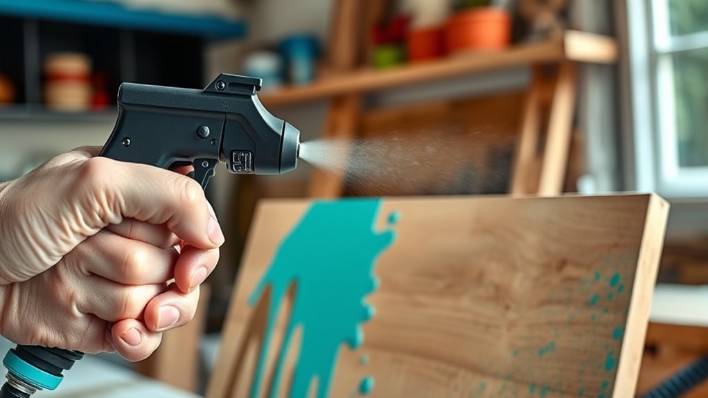 choose appropriate spray pattern