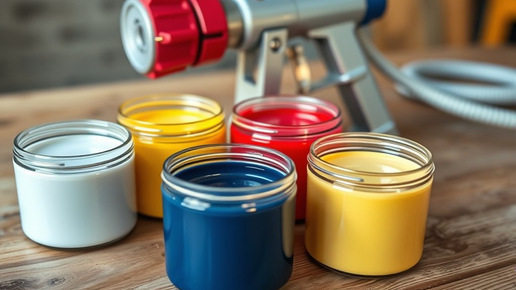 choose spray friendly water based paints