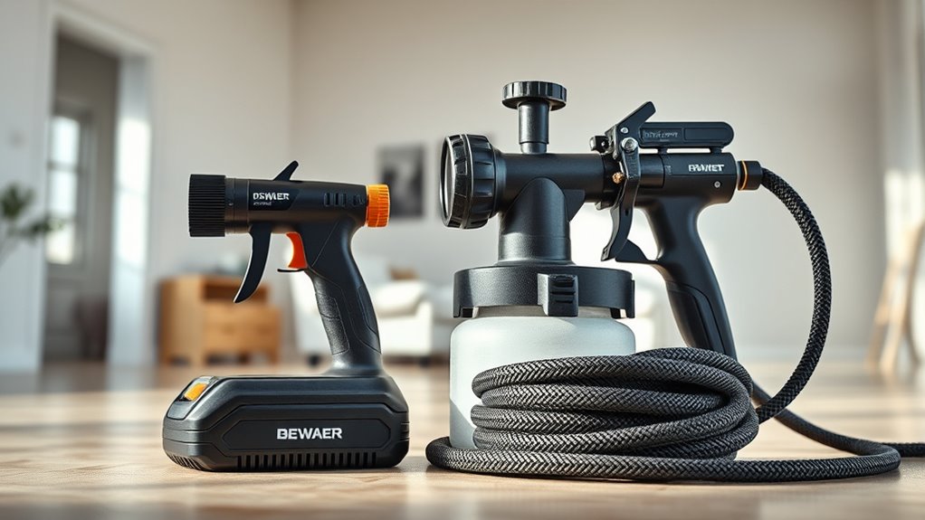 choose sprayer based on size