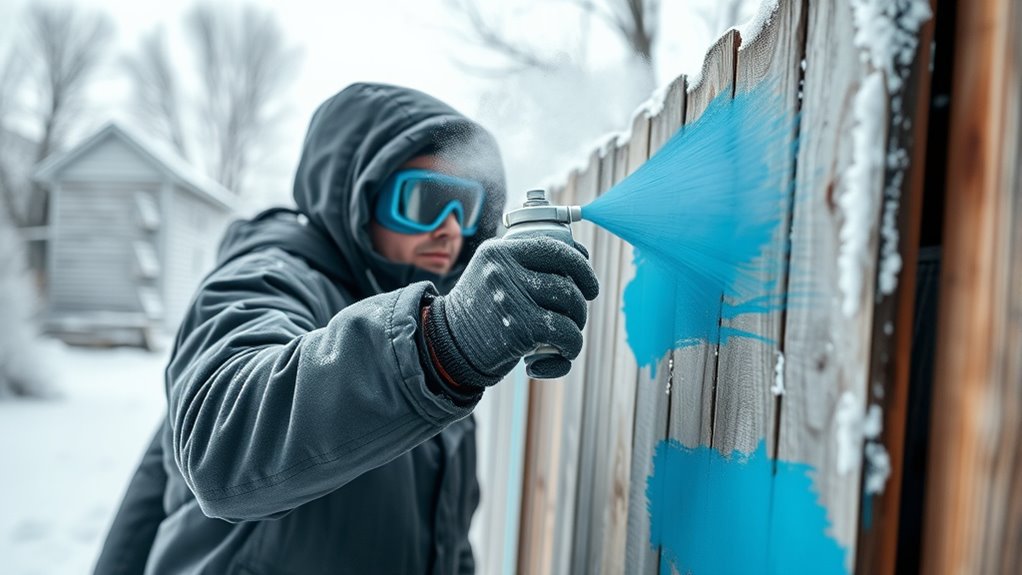 cold weather paint challenges