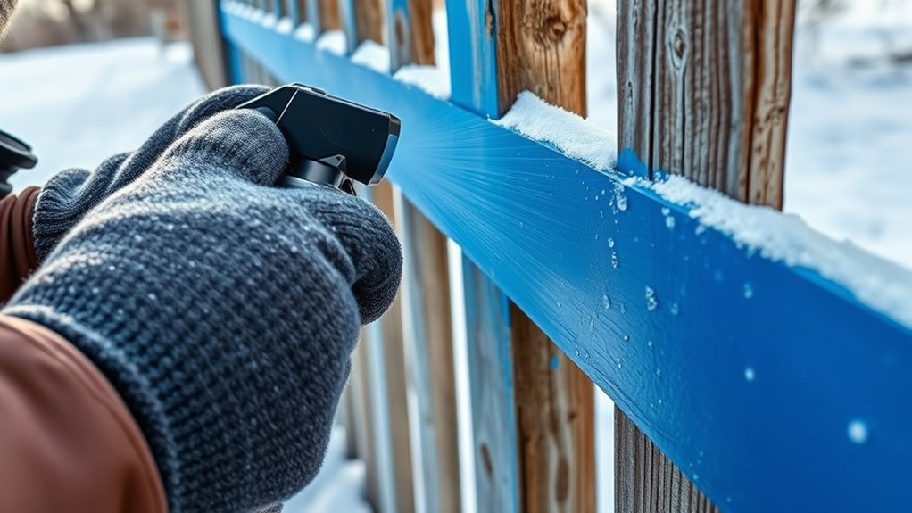 cold weather paint curing