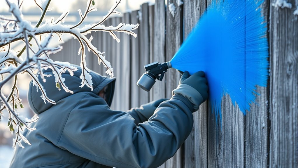 cold weather paint drying