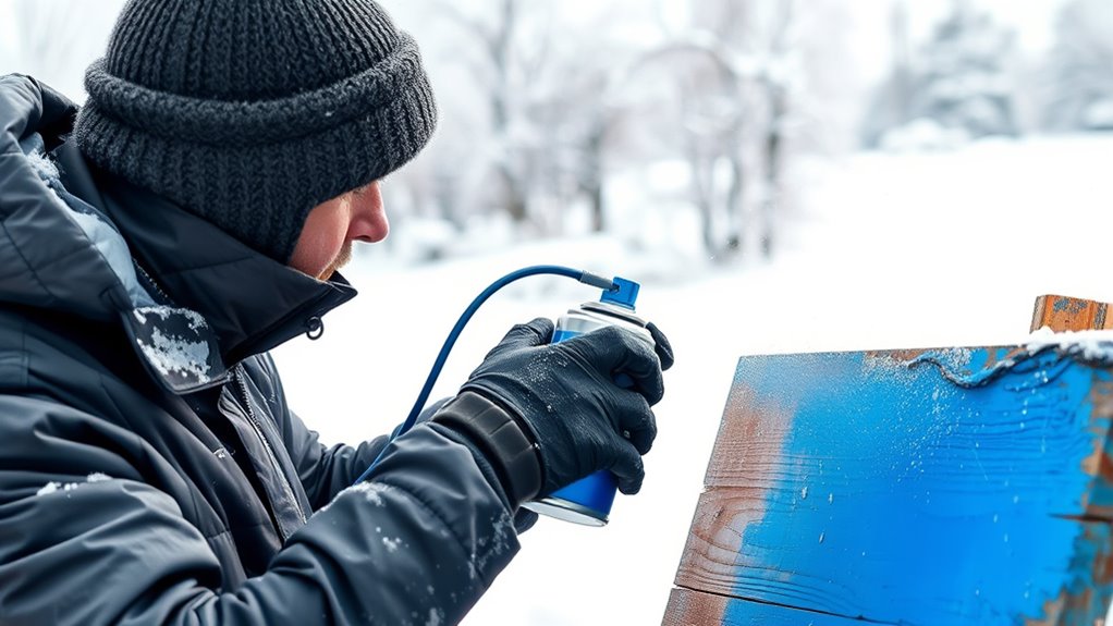 cold weather paint techniques