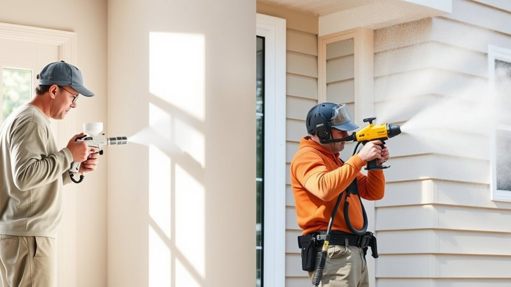 consistent careful spray application
