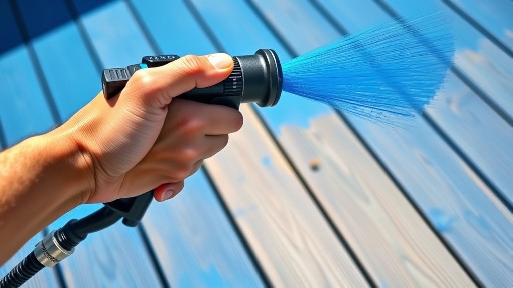 deck paint sprayer considerations