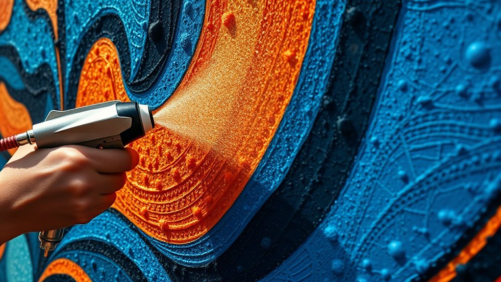 enhance mural with textures