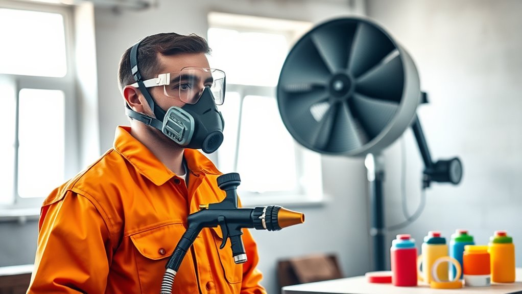 ensure proper ventilation and ppe