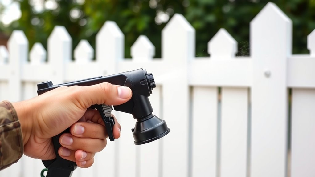 fence painting equipment considerations