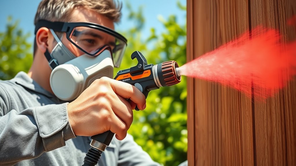 fine tune spray settings carefully