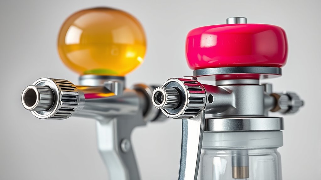 gravity fed spray gun operation
