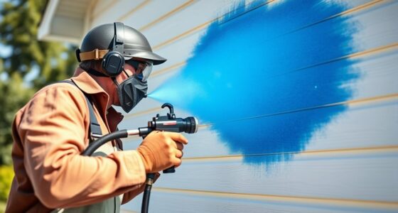 house siding spray painting