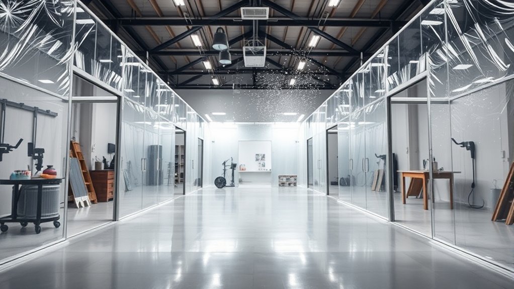 indoor overspray containment solutions