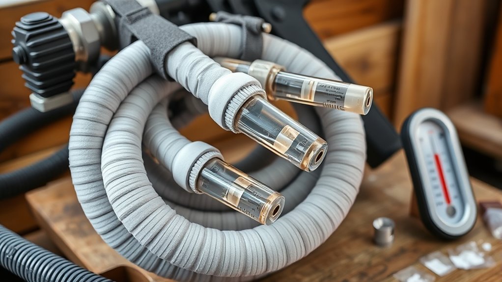 insulate and drain hoses