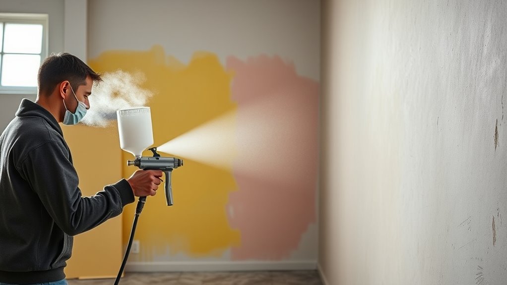 maintain steady spray distance