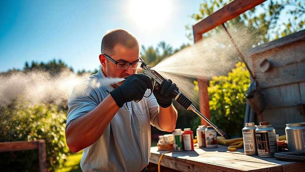 optimize spray equipment adjustments