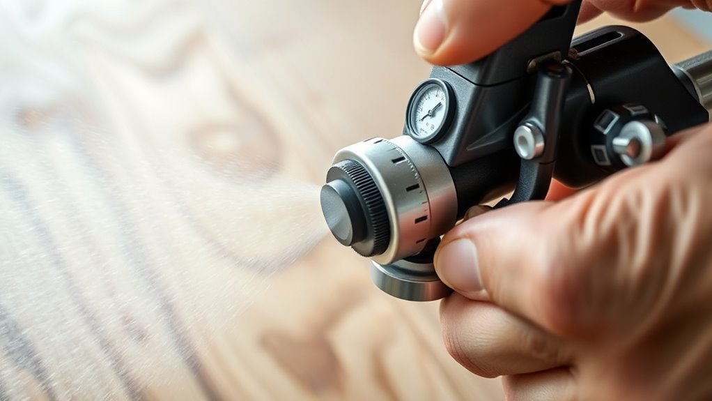 optimize spray pattern and pressure