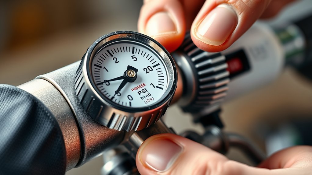 optimize spray pressure settings