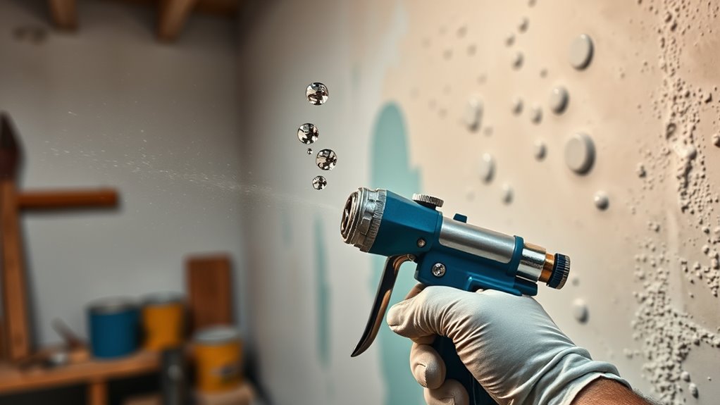 paint bubbles and spattering prevention