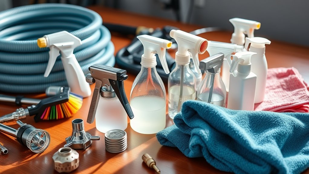 paint sprayer cleaning tools