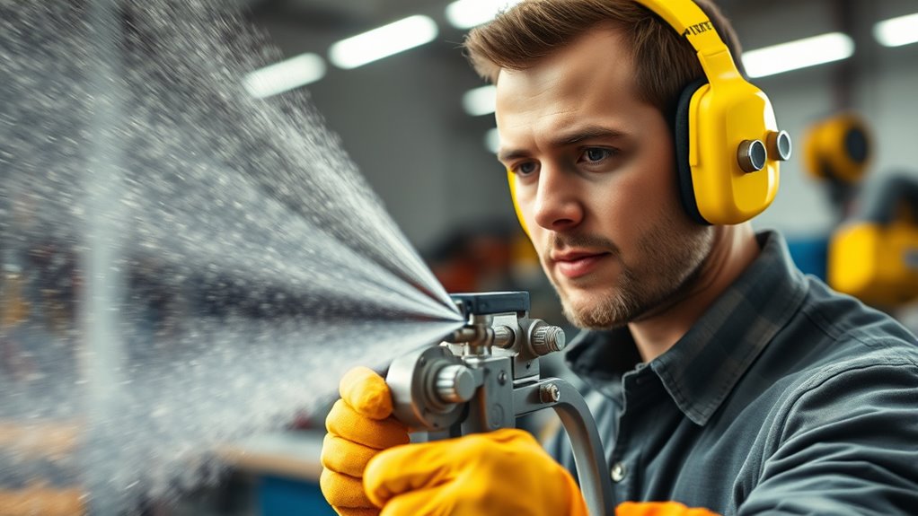 paint sprayer noise levels
