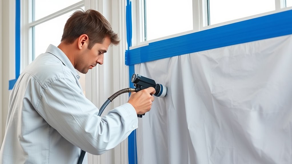 precise taping for clean edges