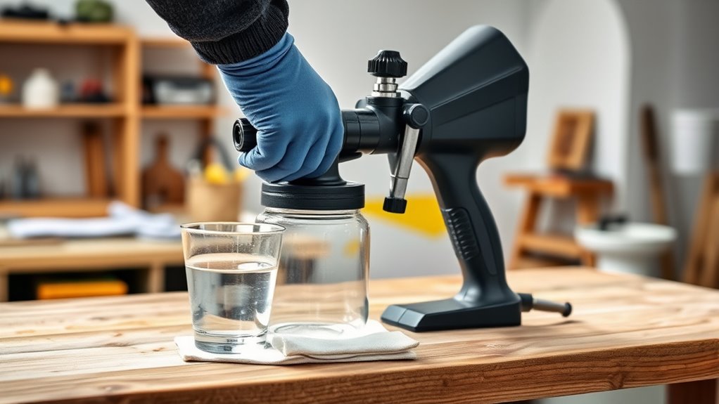 proper sprayer setup and maintenance