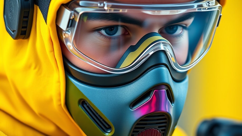 protect eyes during spray painting