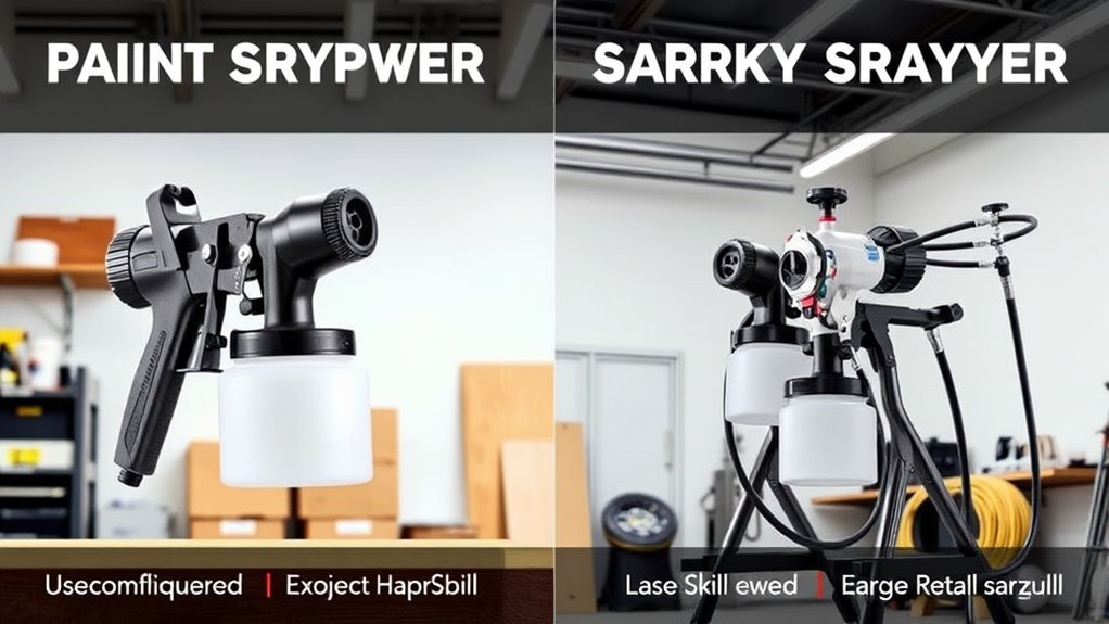 skill level influences sprayer choice