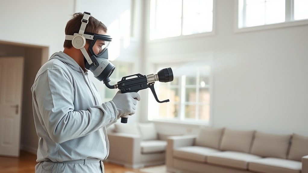 space prep ensures safe spraying