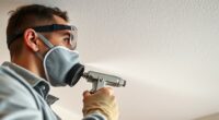 spray carefully minimize mess