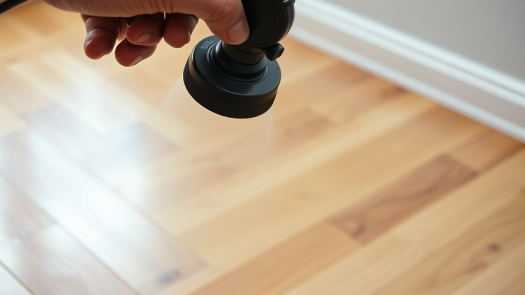 spray for smooth finish