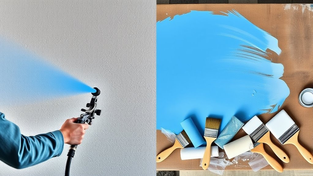 spray painting efficiency and waste