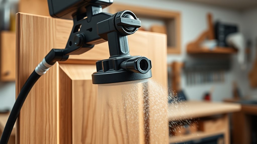 spray pattern flexibility and cleaning
