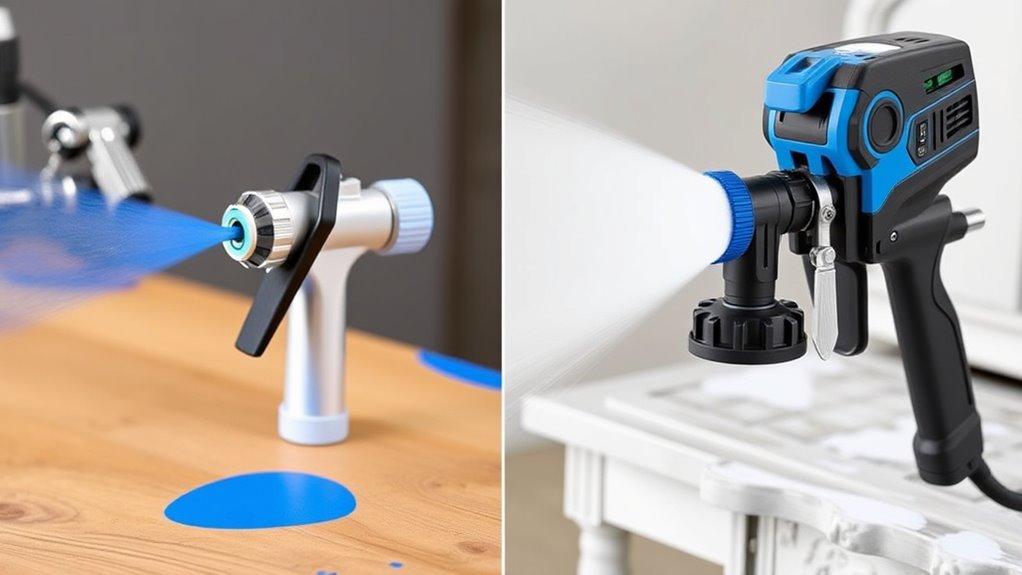 spray technology operational differences
