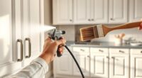 spray versus brush application