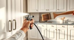 spray versus brush application