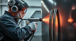 spraying kitchen appliances effectively