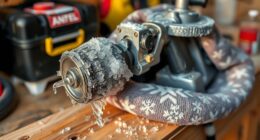 store paint sprayer cold