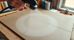 test spray pattern beforehand