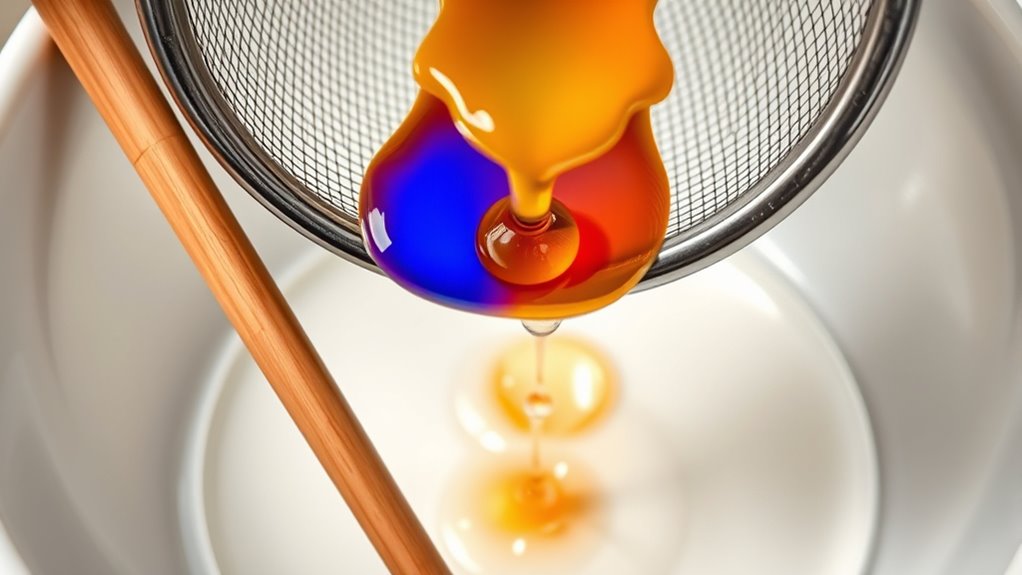 thorough paint straining ensures smooth application