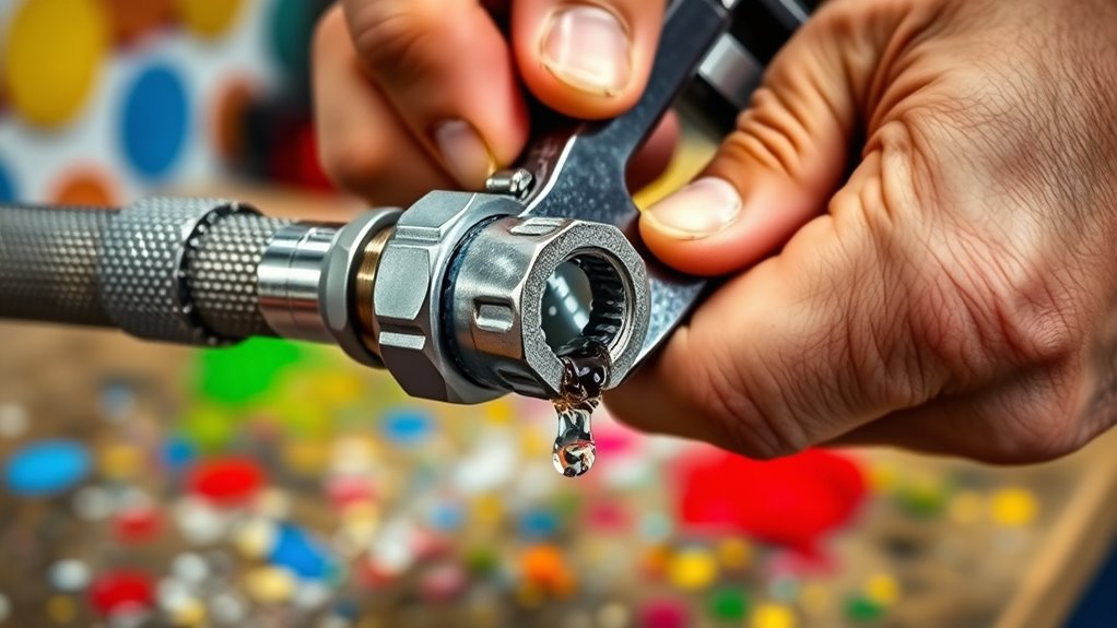tighten connections to prevent leaks