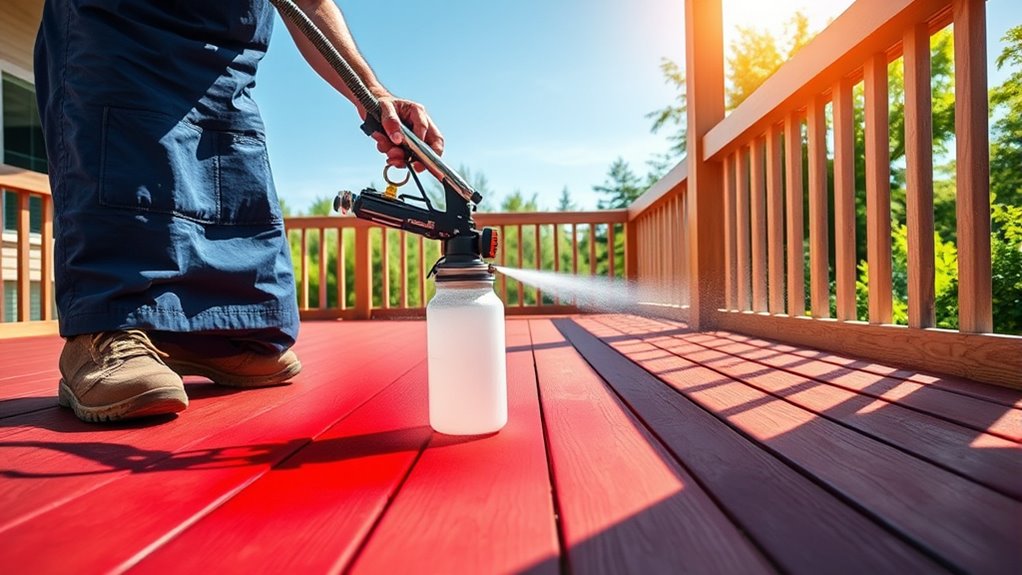 top deck stain sprayers