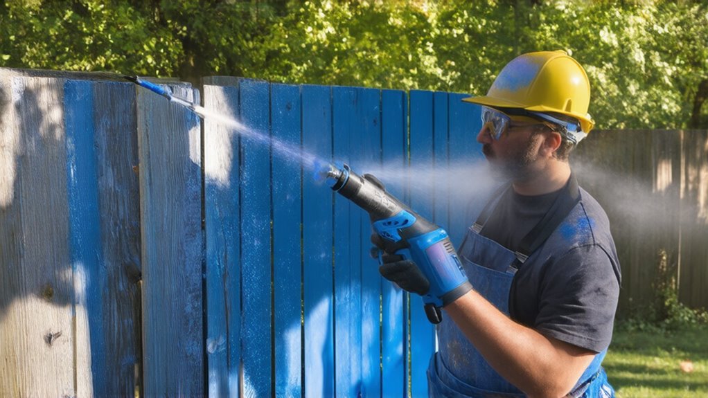 top fence spray guns